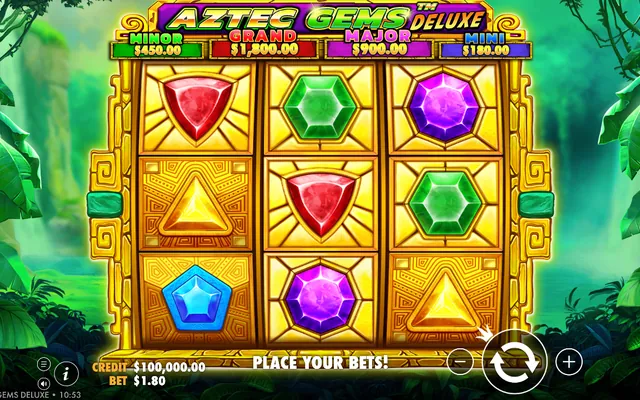 Aztec Gems Deluxe slot, Pragmatic Play demo